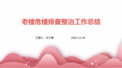 老楼危楼排查整治工作总结