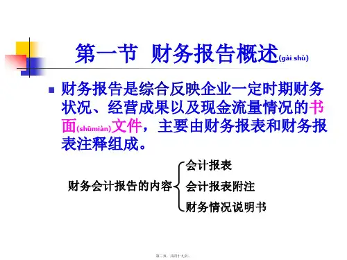 财务会计报告模板共49张PPT