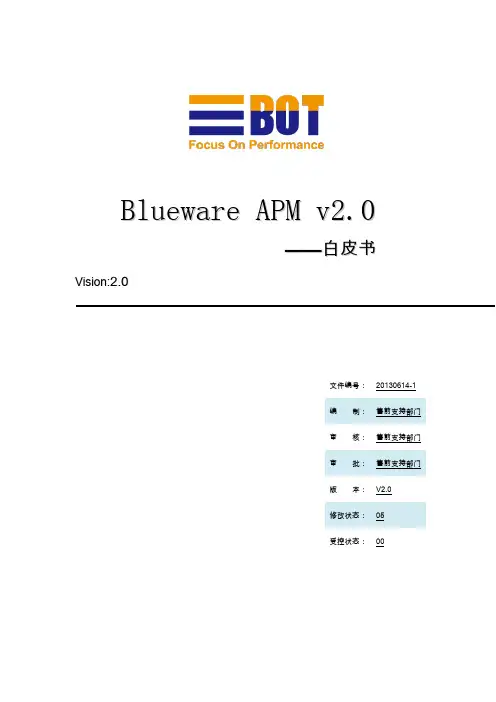 Blueware APM 2.0白皮书v3