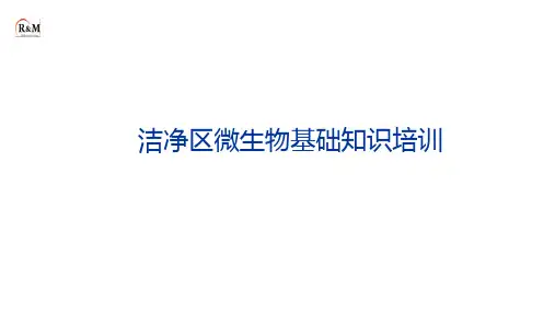 洁净区微生物基础