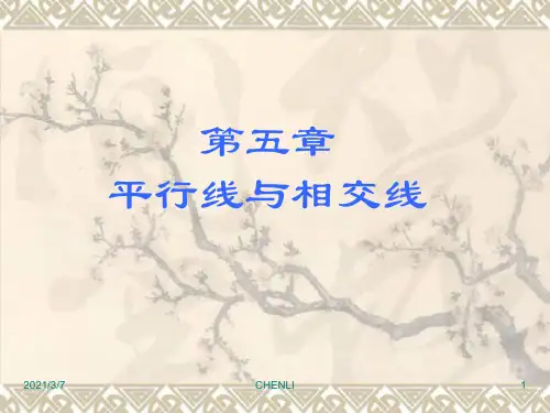 初一数学平行线与相交线PPT课件