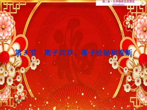 高考化学总复习 第2章 化学物质及其变化 第3节 离子共存、离子检验和推断课件
