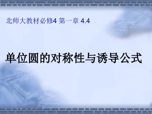 4.3单位圆与诱导公式课件(北师大版)