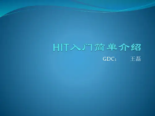 HIT入门简单介绍1
