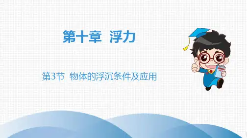 2020春人教版物理八年级下册高分突破课件：第3节 物体的浮沉条件及应用