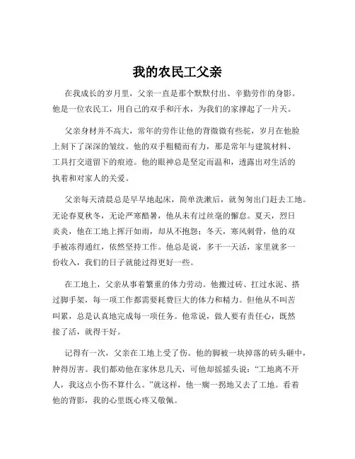 我的农民工父亲