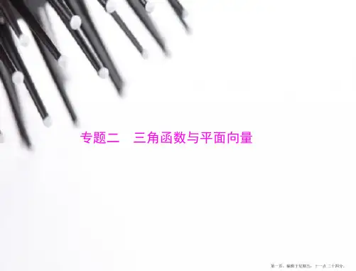 2015年高考数学总复习精品课件：专题二 三角函数与平面向量
