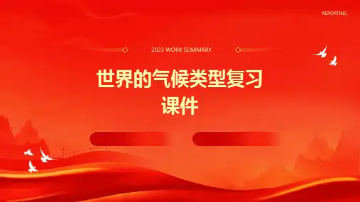 世界的气候类型复习课件