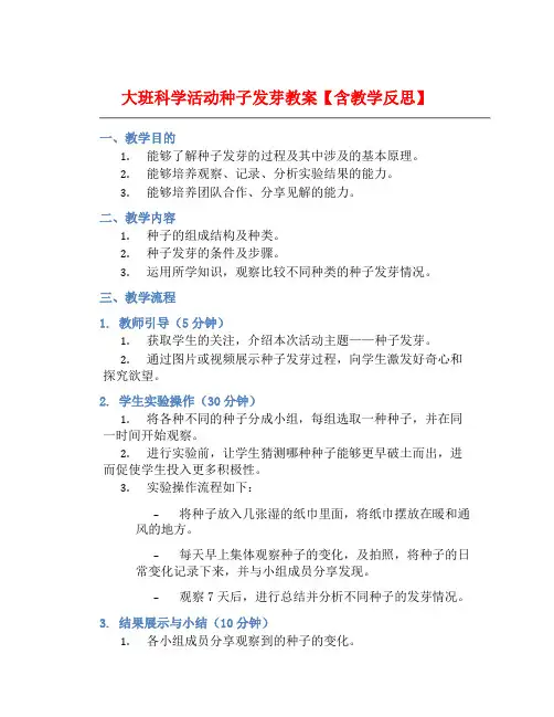 大班科学活动种子发芽教案【含教学反思】 (2)