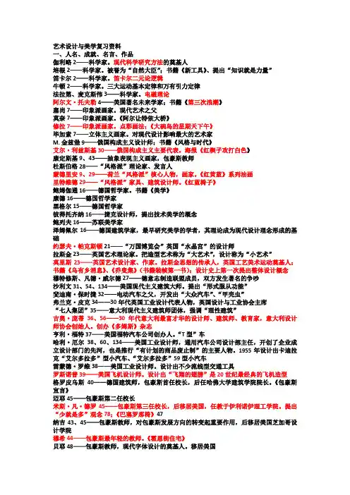 04026设计美学复习资料广东自考