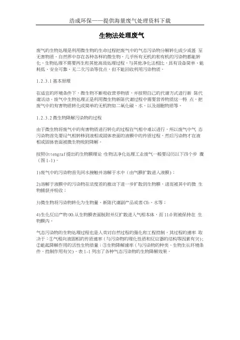 生物法处理有机废气(超详细)