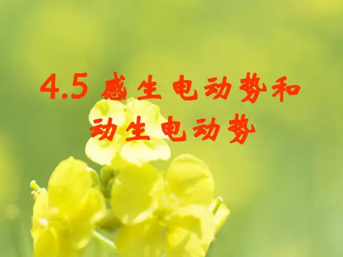 感生电动势和动生电动势PPT教学课件