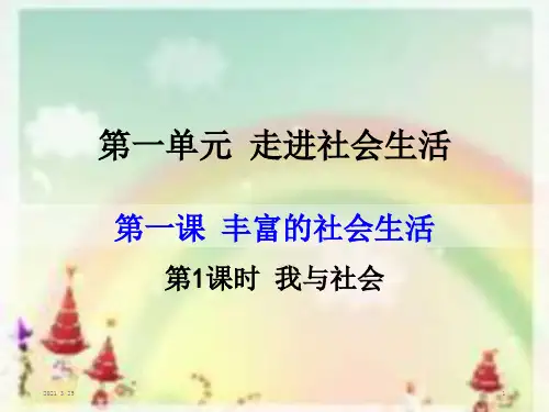 丰富的社会生活PPT课件