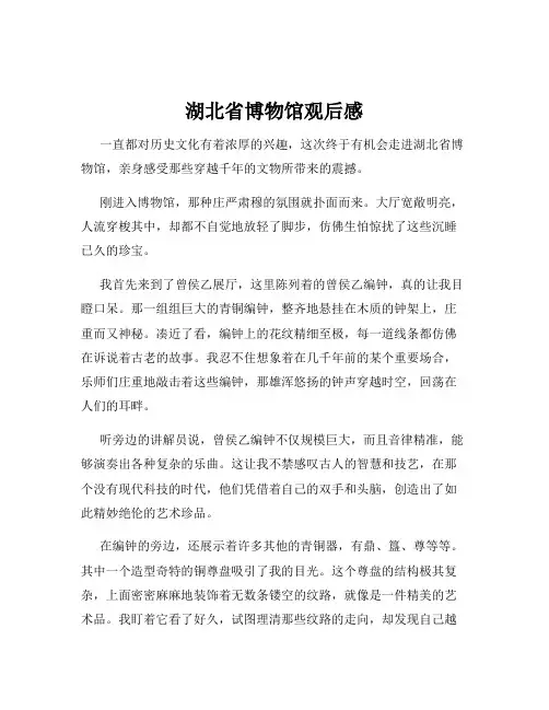 湖北省博物馆观后感