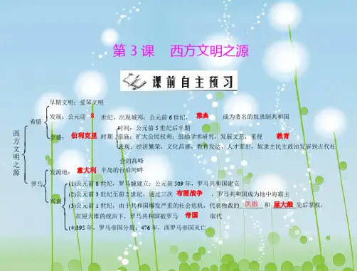 西方文明之源PPT教学课件