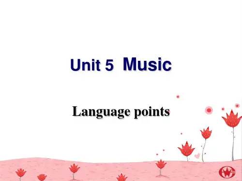 人教版英语必修二unit5全PPT课件