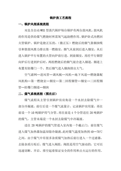 锅炉房工艺流程