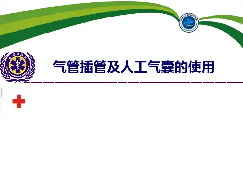 气管插管及人工气囊的使用