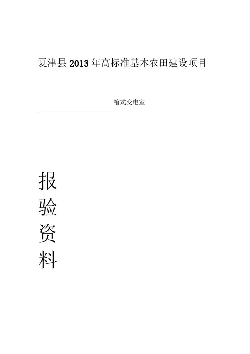 完整word版箱变表格
