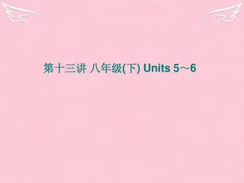 中考英语一轮复习 八下 Units 5-6课件