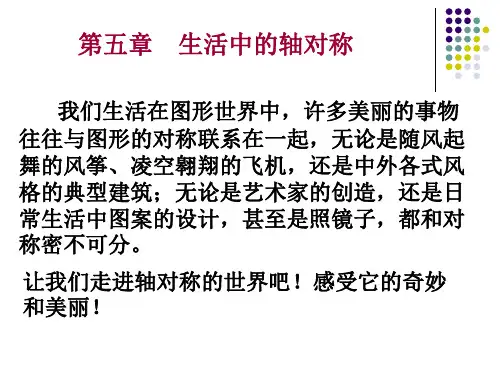 北师大版七年级数学下册轴对称现象课件