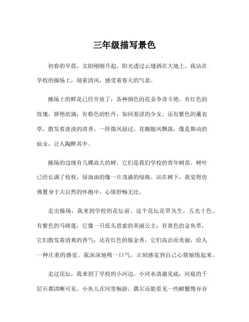 三年级描写景色