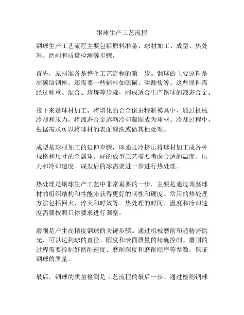 钢球生产工艺流程