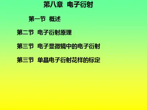 电子衍射原理概述