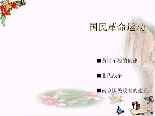 国民革命运动ppt 川教版