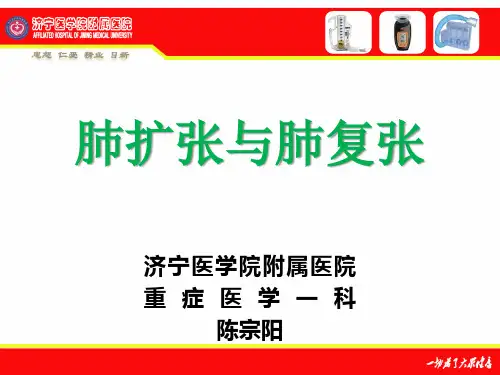 肺扩张与肺复张 - 副本