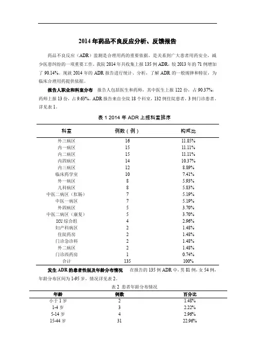 医院药品不良反应的总结分析报告.doc