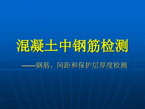 混凝土中钢筋检测.