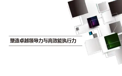领导力执行力培训PPT课件