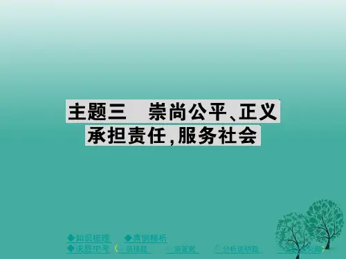 中考政治总复习第一部分考点探究主题三崇尚公平、正义