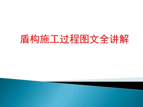 一建之盾构机施工过程精讲解
