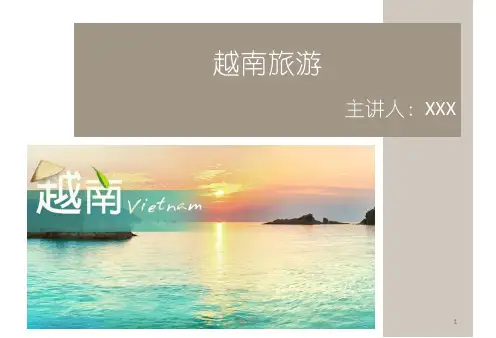 越南旅游  ppt课件