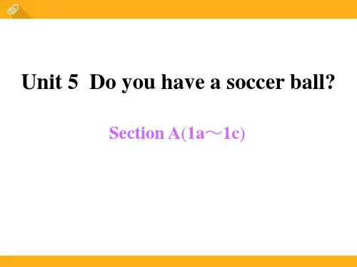 《Do you have a soccer ball》PPT精选教学课件11