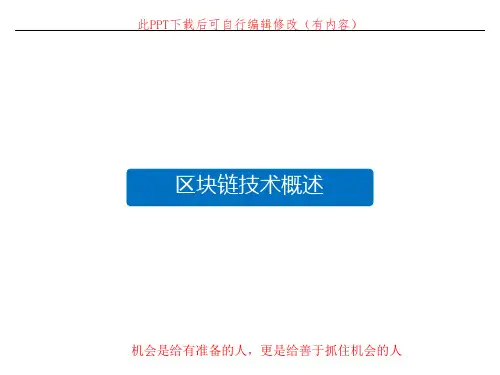 区块链技术概述PPT课件