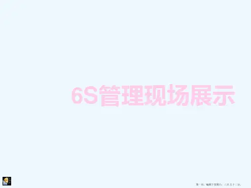 最详细的6S管理现场图片资料