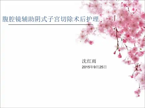 腹腔镜辅助下阴式子宫切除术PPT课件