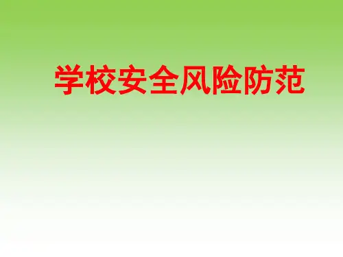学校安全风险防范.ppt
