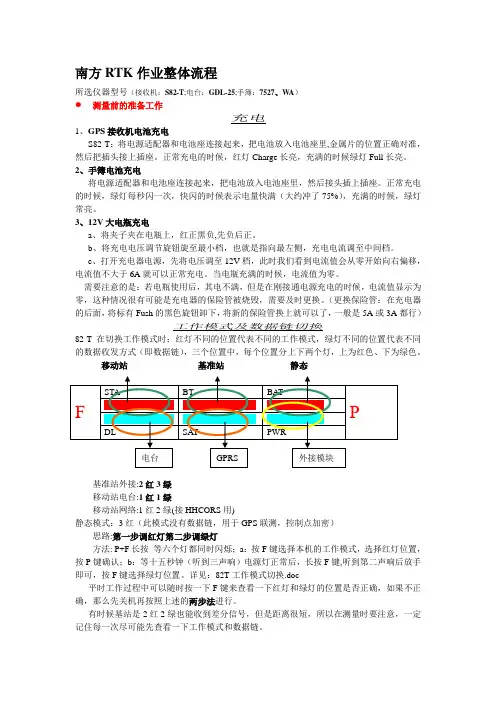 南方rtk使用参考说明书