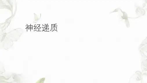 神经递质的作用ppt课件