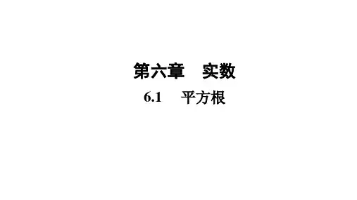 平方根课件人教版数学七年级下册2