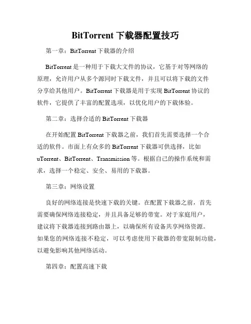 BitTorrent下载器配置技巧