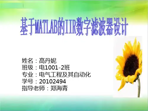 基于MATLAB的IIR数字滤波器设计