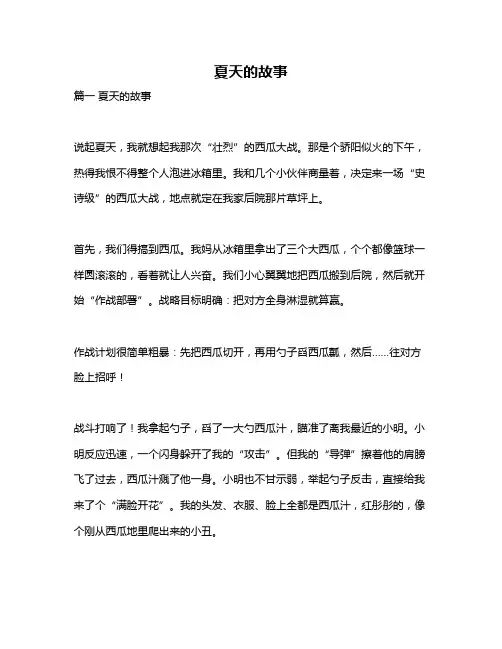 作文《夏天的故事》