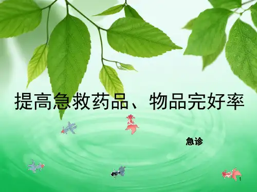 提高急救药品物品完好率(课堂PPT)