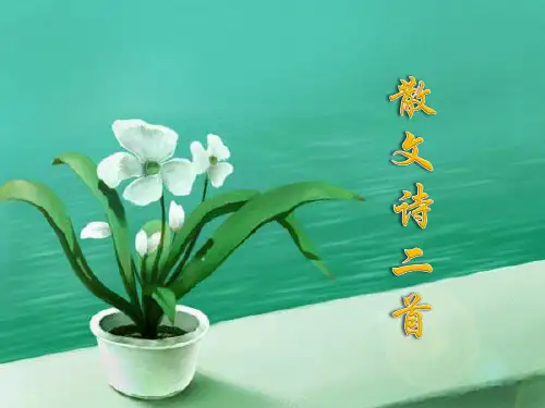 人教部编版七年级上册《散文诗二首》课件(共40张PPT)【优秀课件】