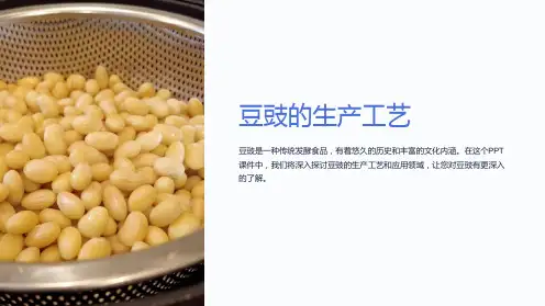 《豆豉的生产工艺》课件